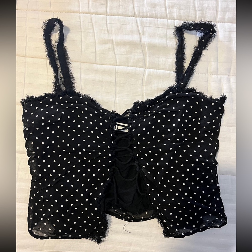 Limited Edition Polka Corset Crop Top